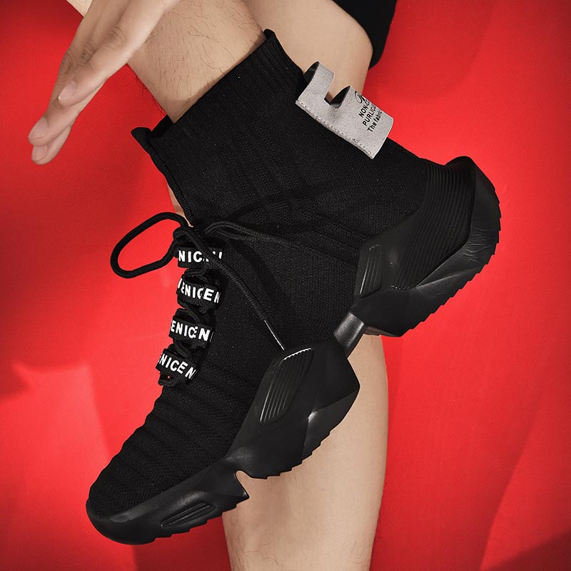 Men'S Grooming Spot - Plus Size Hightop High-soled Men Sport