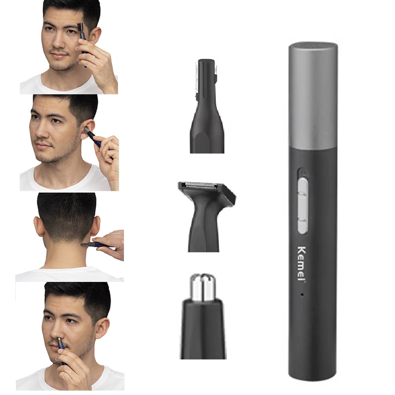 Men'S Grooming Nose And Ear - Kemei Pro Rechargeable nose hair trimmer