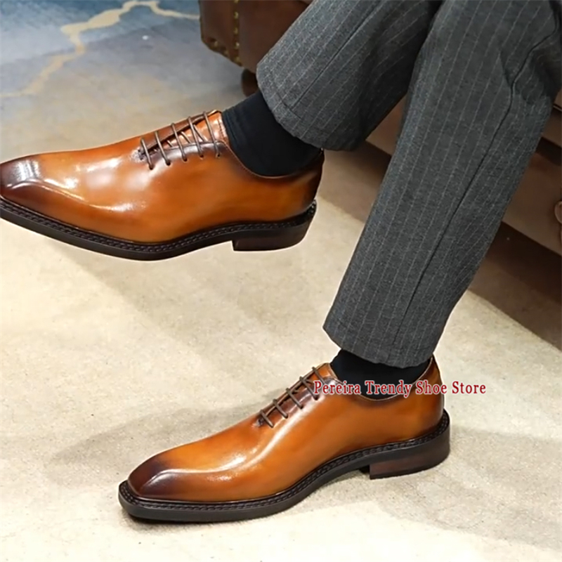 Men's Business Dress Shoes Squ - Men'S Grooming Oxford のレビューと価格