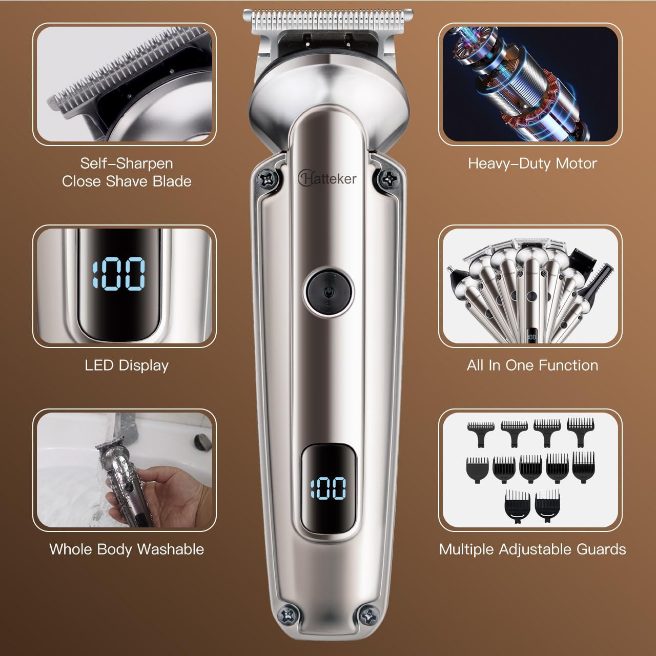 7-in-1 Beard Trimmer for Men,  - Men'S Grooming Images のレビューと価格