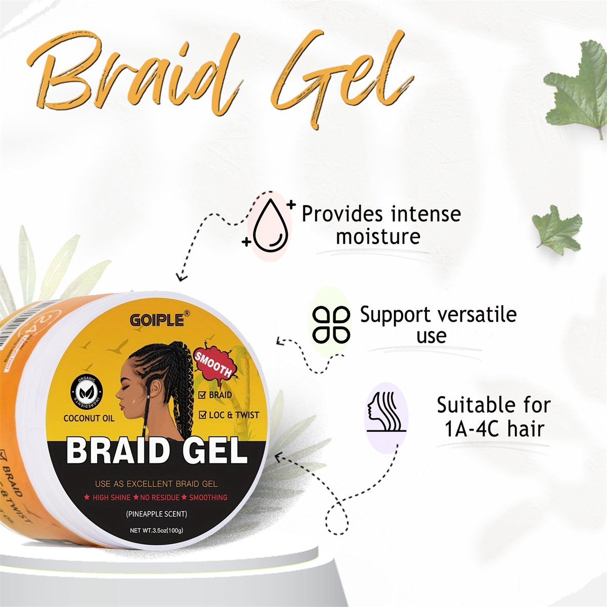 Braiding Gel High-Shine Clean  - Men'S Grooming Gel のレビューと価格