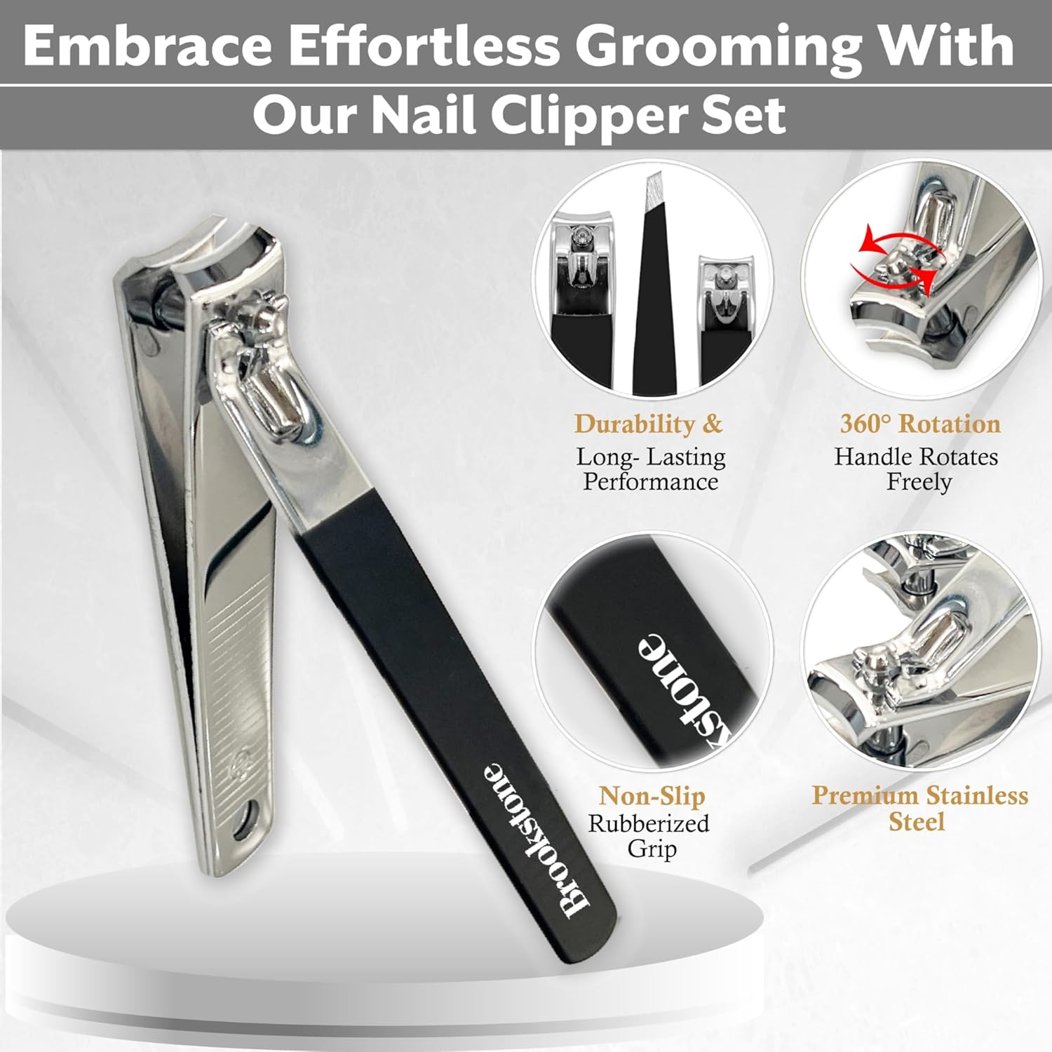 Premium Stainless Steel Nail C - Men'S Grooming Images のレビューと価格