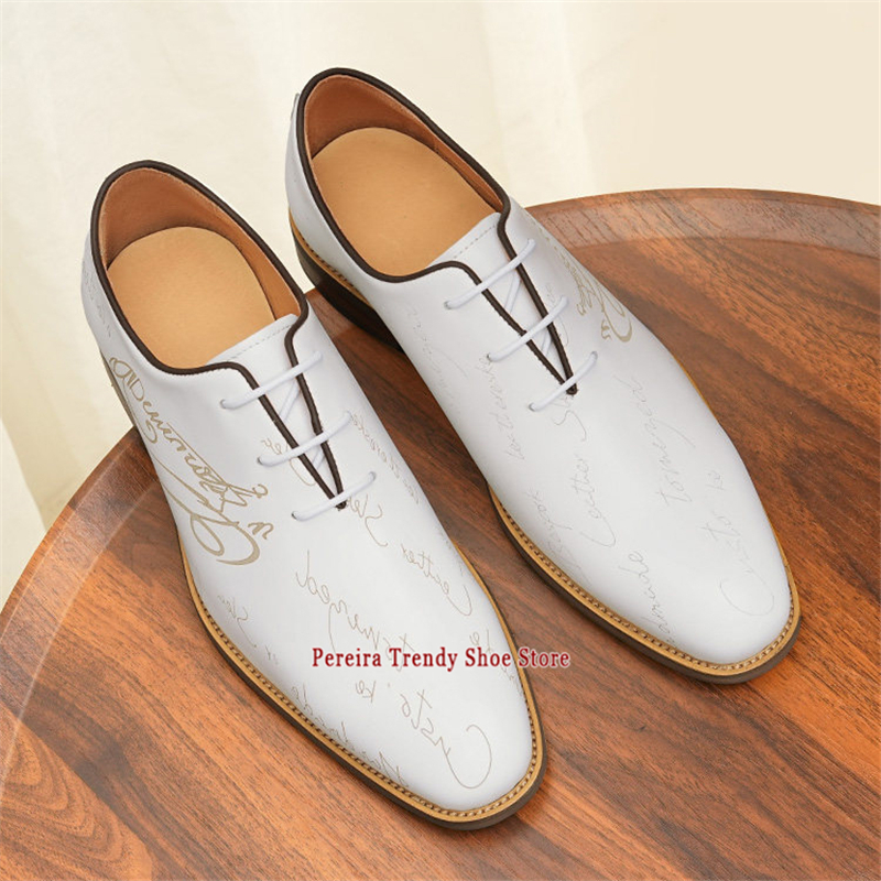 White Genuine Leather Wedding  - Men'S Grooming Oxford のレビューと価格
