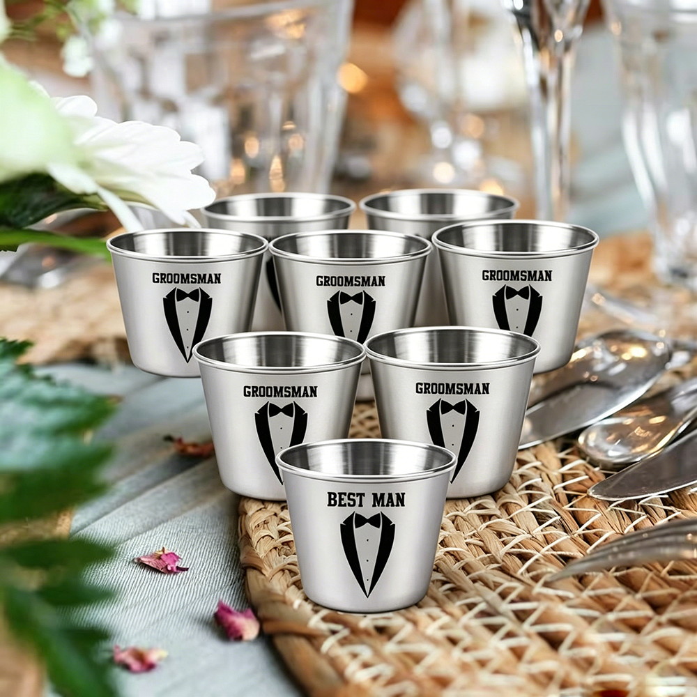 Custom Groomsman Shot Glass Se - Men'S Grooming House のレビューと価格