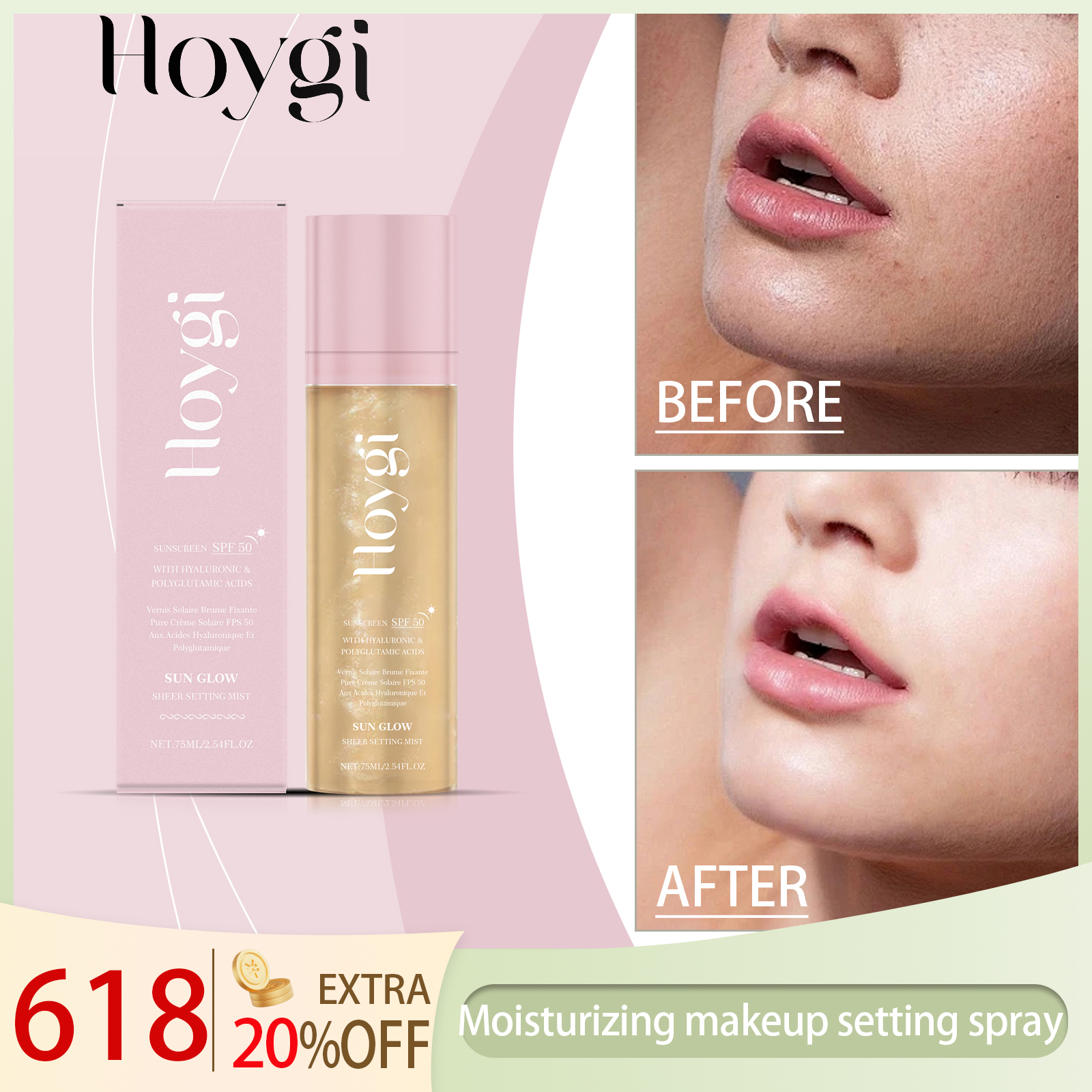 Hoygi 75ML SPF 50 Sheer Settin - Face Moisturizer Spf のレビューと価格