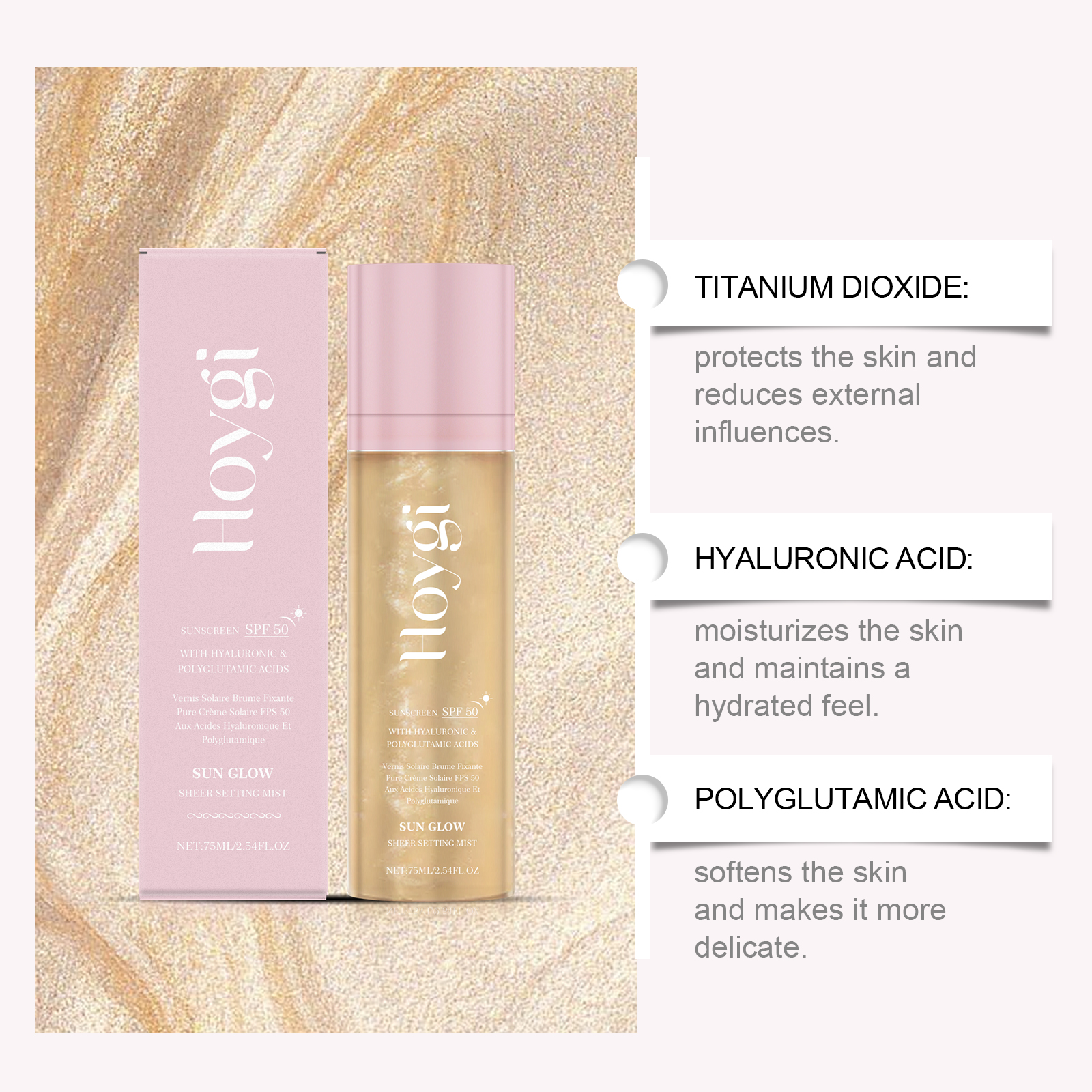 Hoygi 75ML SPF 50 Sheer Settin - Face Moisturizer Spf のレビューと価格
