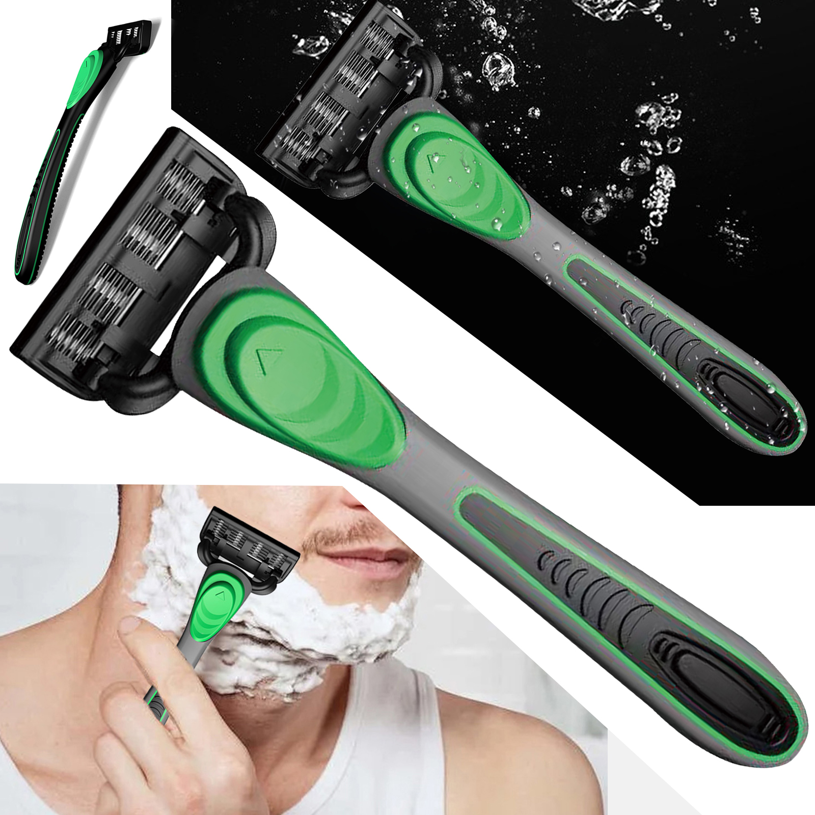 Men's 7-Layer Manual Razor Sha - Men'S Grooming Gel のレビューと価格