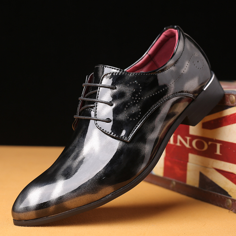 Wine Red Patent Leather Pointe - Men'S Grooming Oxford のレビューと価格