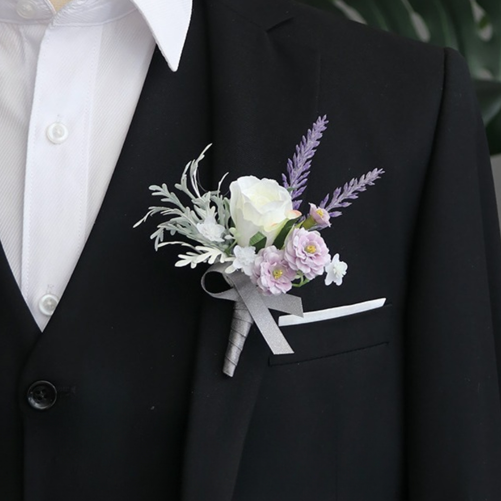 Groom Boutonniere Wedding Deco - Men'S Grooming For Marriage のレビューと価格