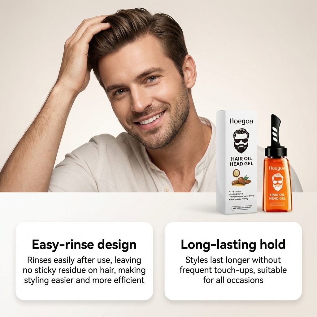 Hoegoa Hair Oil Head Gel for M - Men'S Grooming Gel のレビューと価格