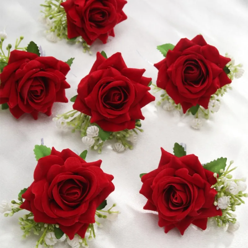 6PCS/set Boutonniere for Men G - Men'S Grooming For Marriage のレビューと価格