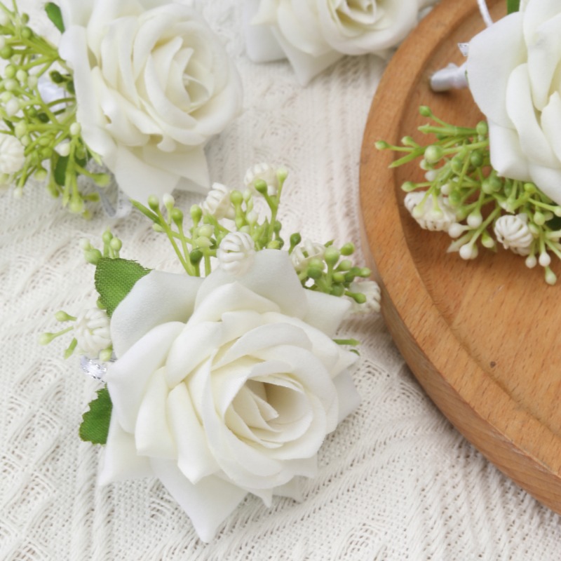 6PCS/set Boutonniere for Men G - Men'S Grooming For Marriage のレビューと価格