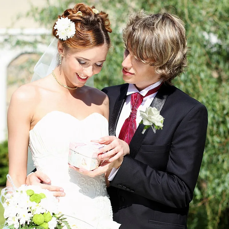 6PCS/set Boutonniere for Men G - Men'S Grooming For Marriage のレビューと価格