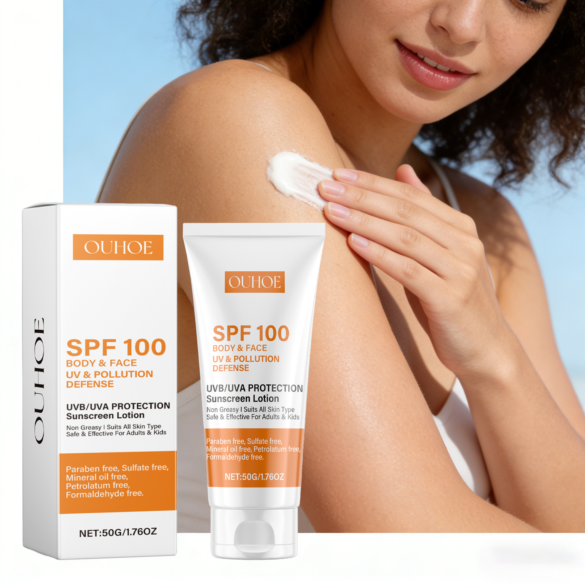 Spf 100 Body Sunblock Cream Ge - Face Moisturizer Spf のレビューと価格