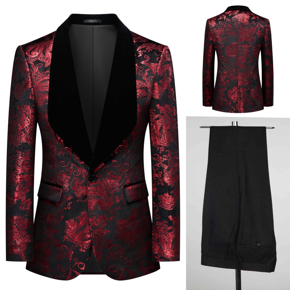 Real Picture Men Suit Jacquard - Men'S Grooming Spot のレビューと価格