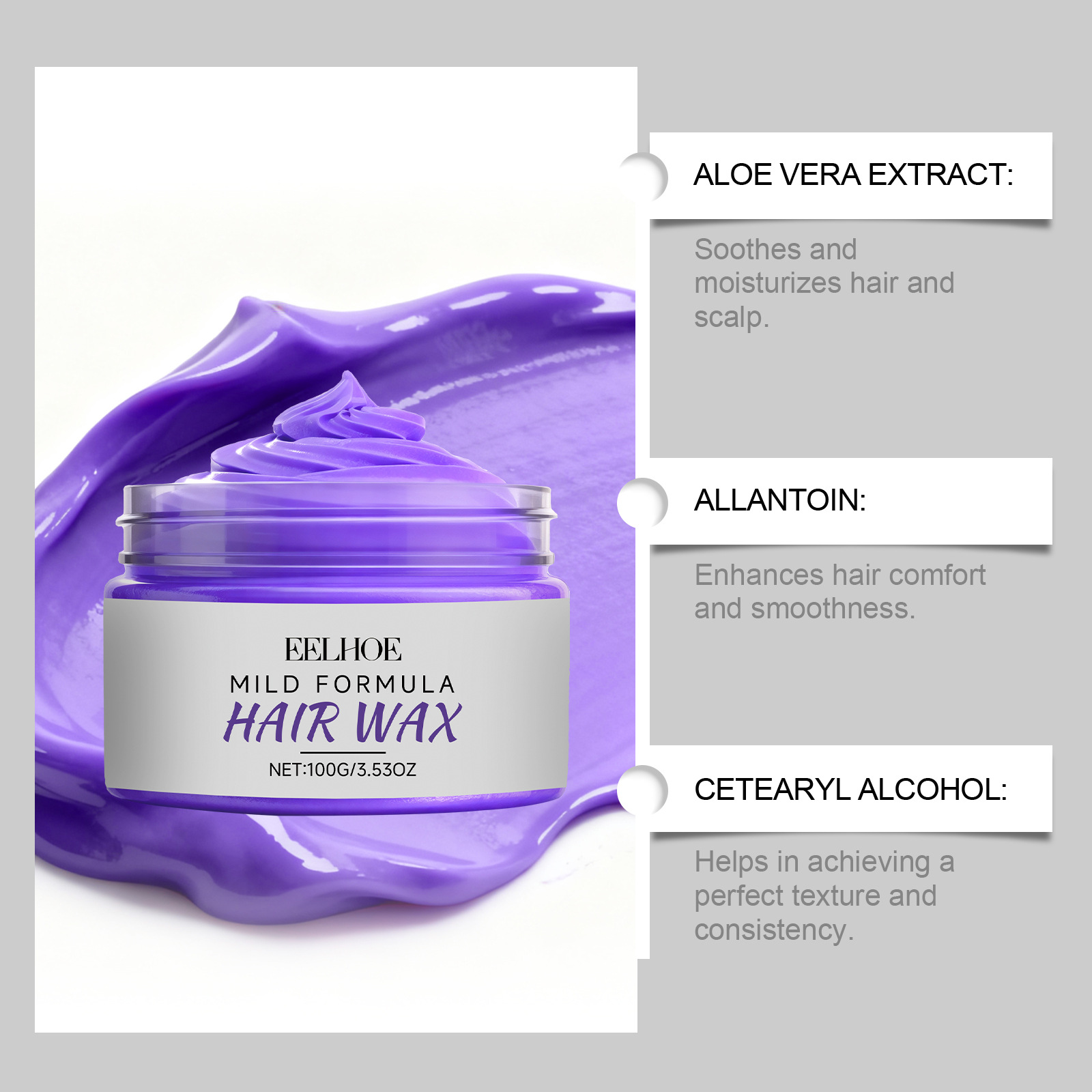 Temporary Purple Hair Color Wa - Men'S Grooming Gel のレビューと価格