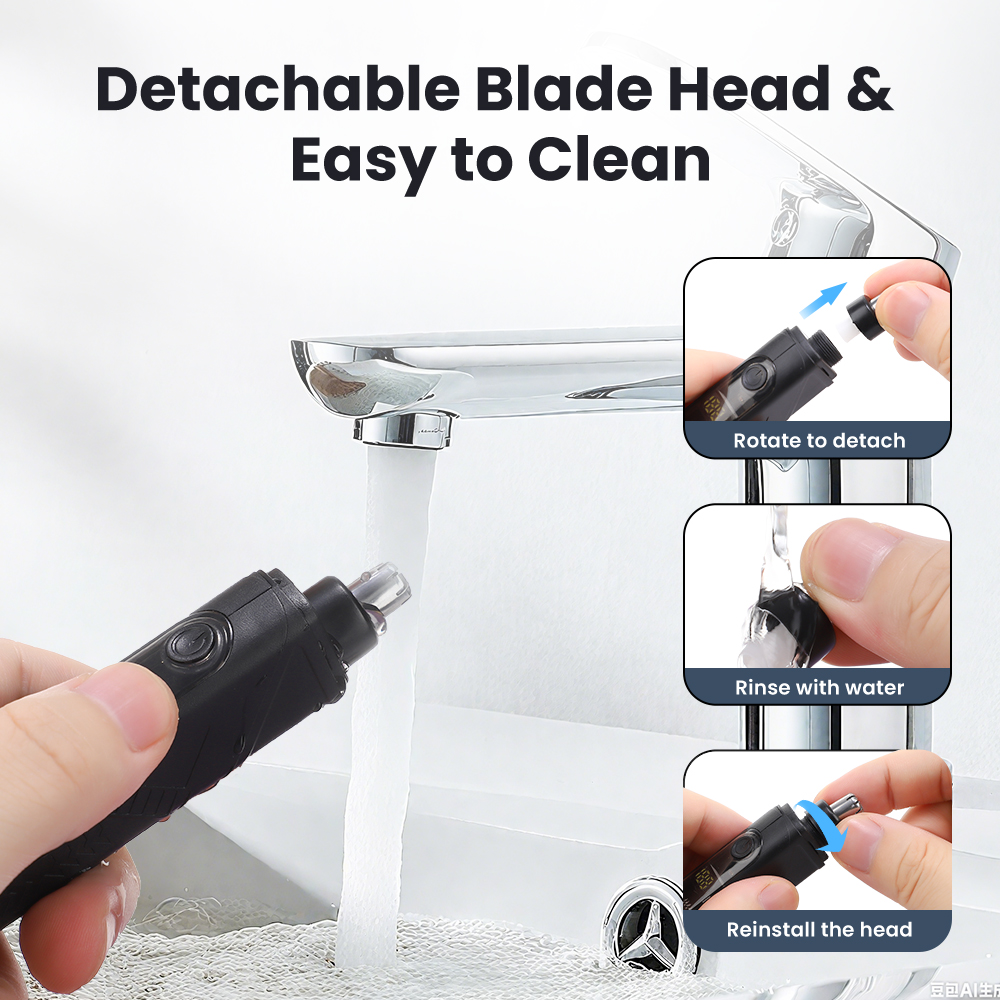 Rechargeable Nose Hair trimmer - Men'S Grooming Nose And Ear のレビューと価格