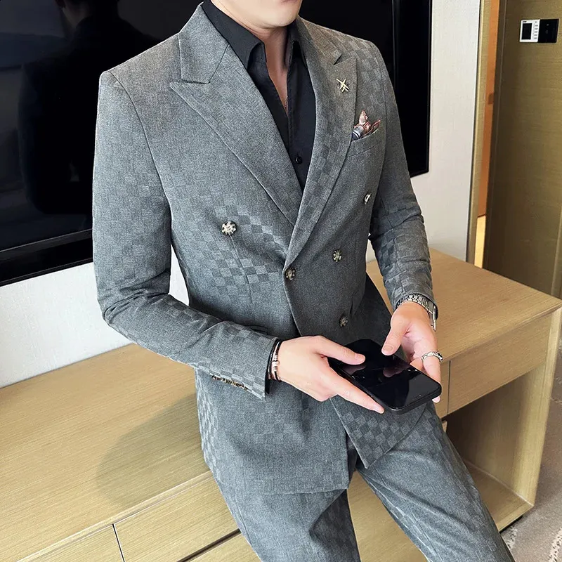 Fashion Men Suits 2 Piece Coat - Men'S Grooming Spot のレビューと価格