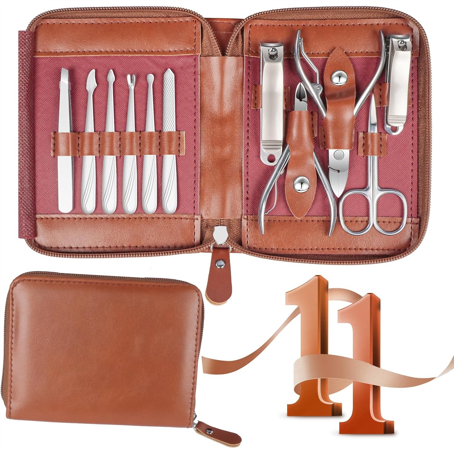 11 in 1 Stainless Steel Manicu - Men'S Grooming Images のレビューと価格