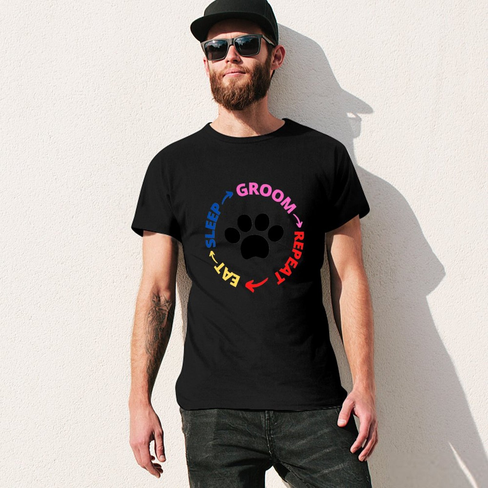 Eat Sleep Groom Repeat dog gro - Men'S Grooming Utilities のレビューと価格