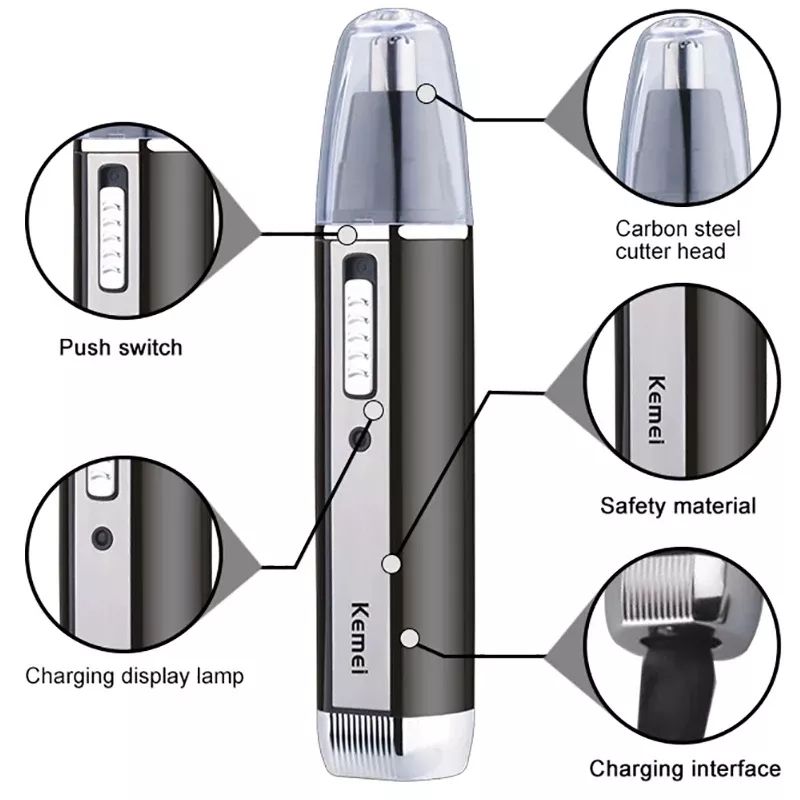 Kemei Rechargeable Electric Al - Men'S Grooming Nose And Ear のレビューと価格