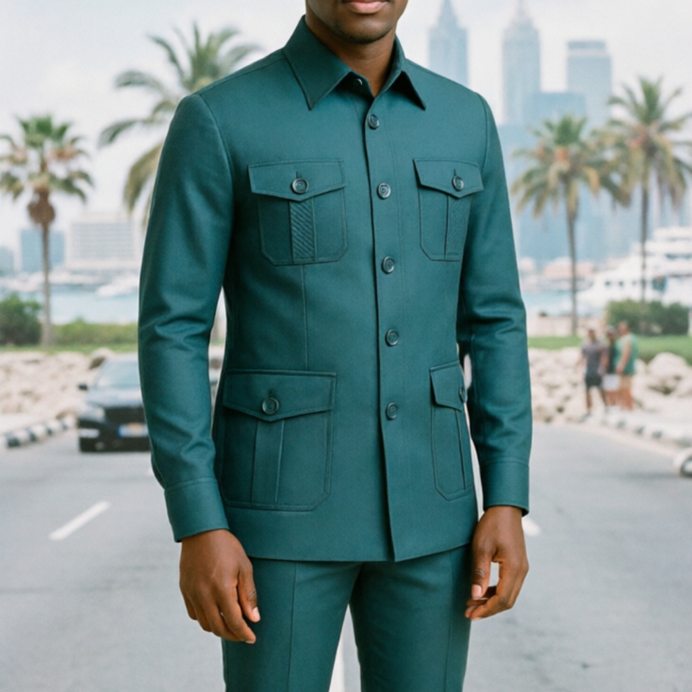 Safari Men Suits Chic Burgundy - Men'S Grooming Utilities のレビューと価格