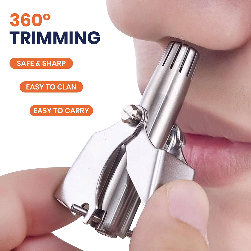 Portable Stainless Steel Manua - Men'S Grooming Nose And Ear のレビューと価格