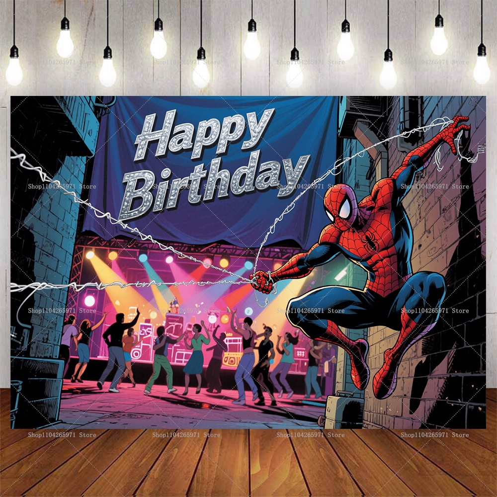 Cool Spider-Man Birthday Backd - Men'S Grooming House のレビューと価格