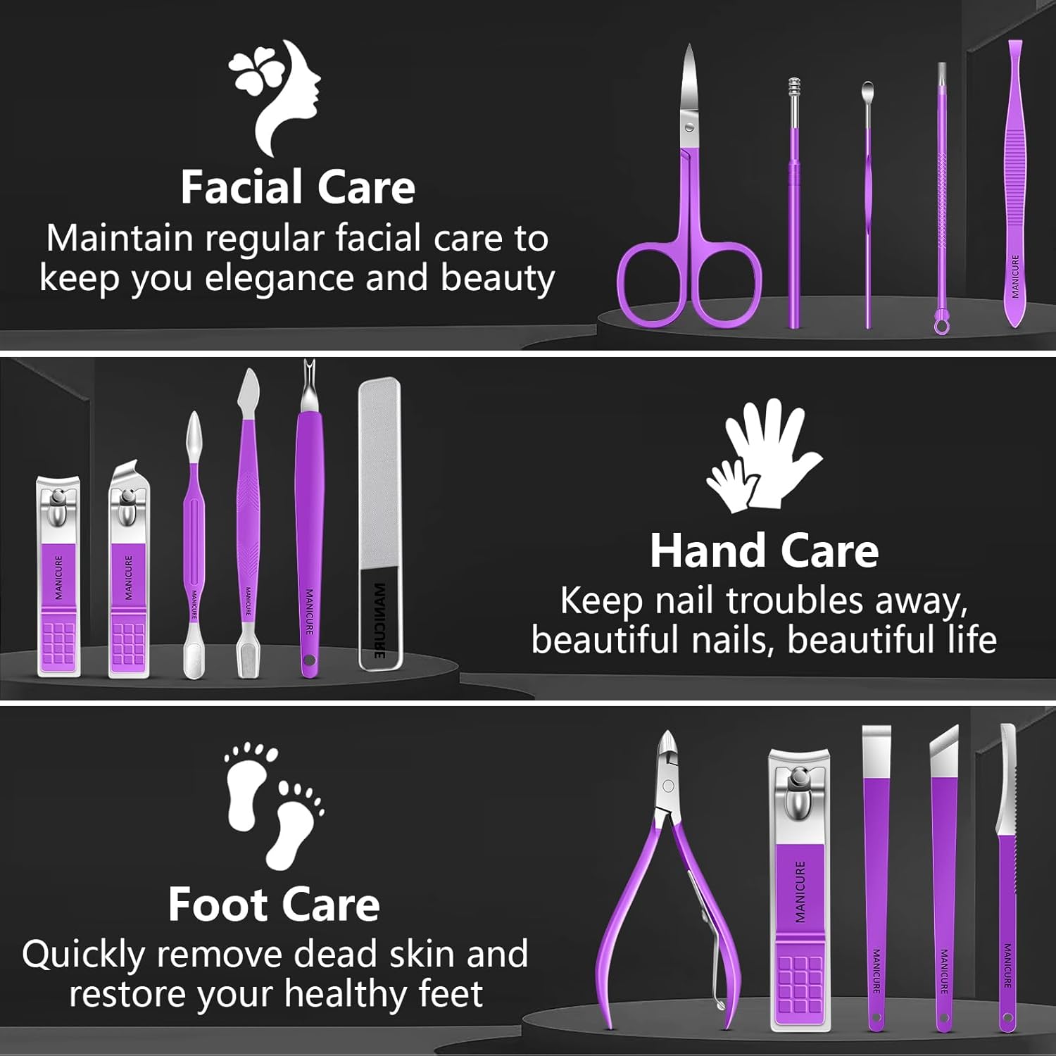 Manicure Set 16Pcs Professiona - Men'S Grooming Images のレビューと価格