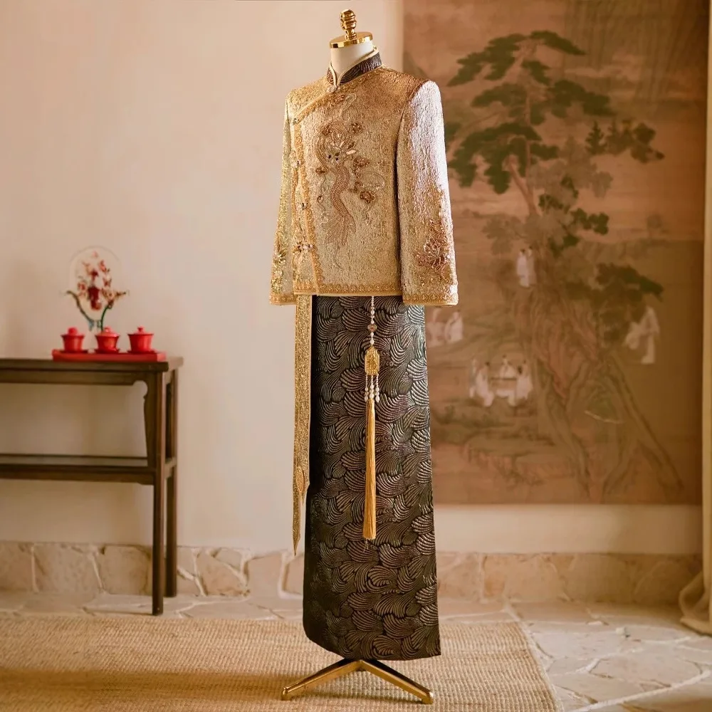Chinese Style Wedding Groom Co - Men'S Grooming For Marriage のレビューと価格