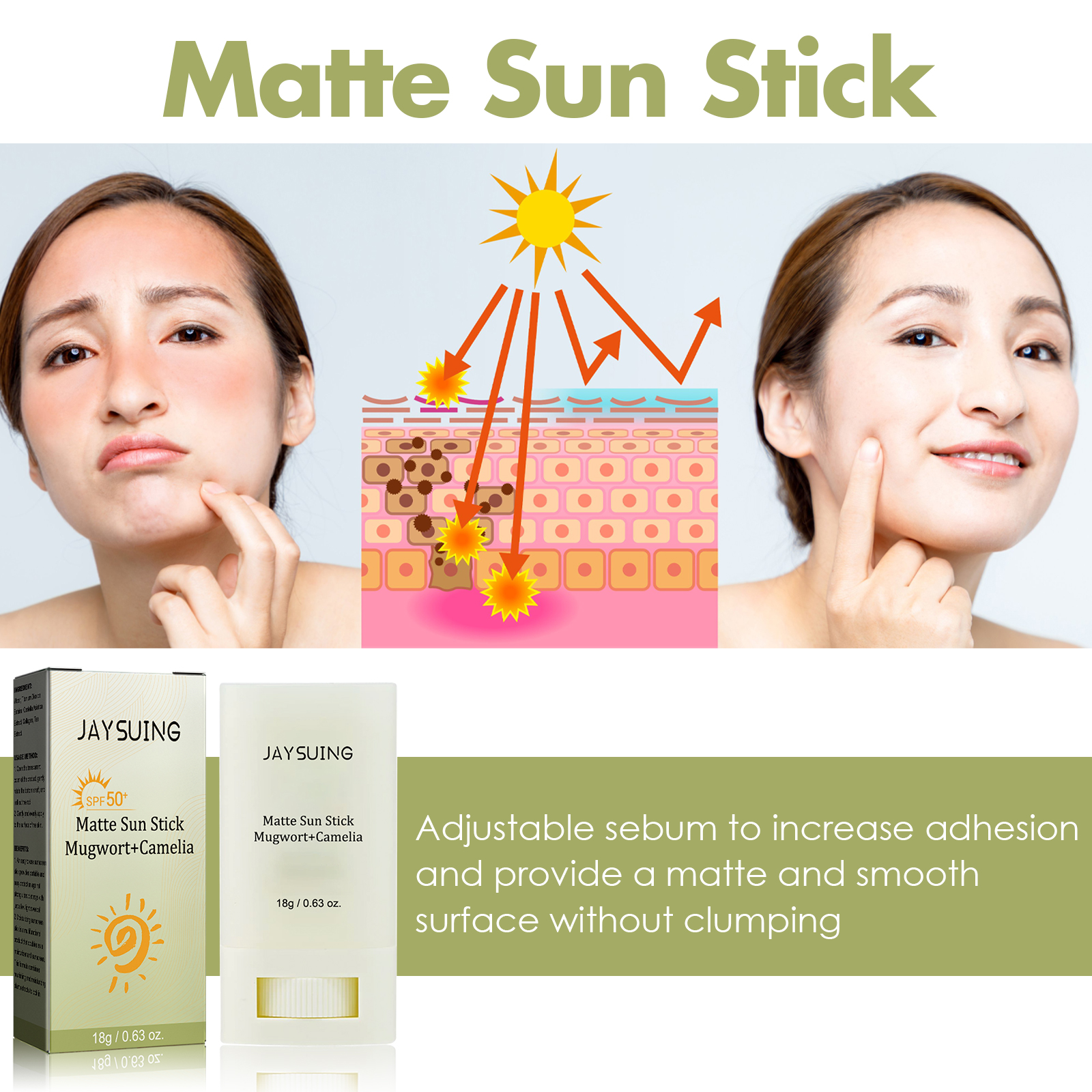 Matte Sun Stick UV Protection  - Face Moisturizer Spf のレビューと価格
